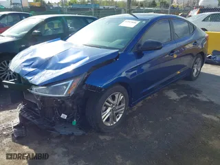 2019 Hyundai Elantra SEL with VIN 5NPD84LF3KH419838, listed as a IAAI auction lot 41915836 with 81,883 mi miles. Bid and sale history available at carsss.com. Image 2.