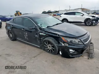 2015 Kia Optima EX with VIN KNAGN4AD0F5090350, listed as a Copart auction lot 57577595 with 109,345 mi miles and Salvage title. Bid and sale history available at DreamBid. Image 4.