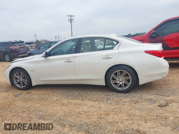 2017 Infiniti Q50 3.0t Premium with VIN JN1EV7AR8HM839141, listed as a IAAI auction lot 41803774 with 109,893 mi miles. Bid and sale history available at carsss.com. Image 14.