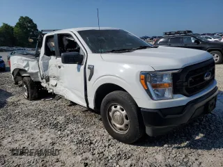 2022 Ford F-150 XL with VIN 1FTFX1E55NKE41909, listed as a Copart auction lot 63763585 with 28,742 mi miles and Clean title. Bid and sale history available at DreamBid. Image 4.
