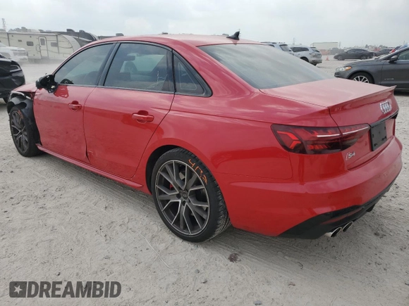 2021 Audi S4 Premium Plus with VIN WAUB4AF49MA031306, listed as a Copart auction lot 51076474 with 13,102 mi miles. Bid and sale history available at carsss.com. Image 2.