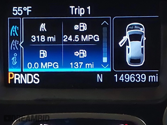 2015 Ford Escape Titanium with VIN 1FMCU9J96FUA43337, listed as a IAAI auction lot 41825328 with 149,639 mi miles and . Bid and sale history available at DreamBid. Image 16.