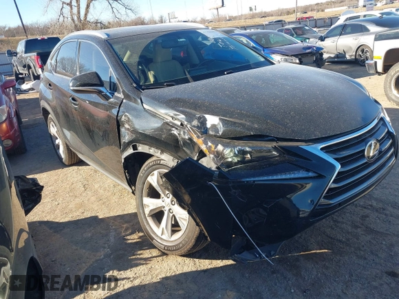 2017 Lexus NX with VIN JTJYARBZ3H2081119, listed as a IAAI auction lot 41256292 with 92,437 mi miles. Bid and sale history available at carsss.com. Image 1.