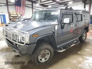 2003 Hummer H2 with VIN 5GRGN23U73H127407, listed as a Copart auction lot 45166375 with 105,913 mi miles and Salvage Title. Bid and sale history available at carsss.com. Image 1.