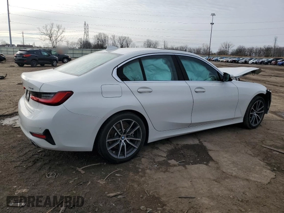 2020 BMW 3 Series 330i with VIN 3MW5R1J04L8B21766, listed as a Copart auction lot 48059005 with Not Provided miles and Salvage Title. Bid and sale history available at carsss.com. Image 3.