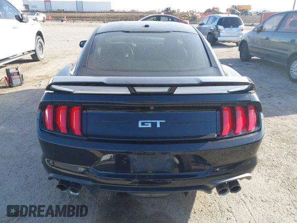 2019 Ford Mustang GT with VIN 1FA6P8CFXK5201985, listed as a IAAI auction lot 41740987 with 77,500 mi miles. Bid and sale history available at carsss.com. Image 16.