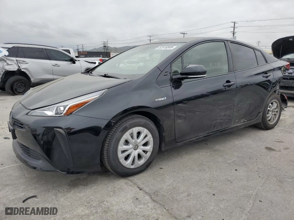 2020 Toyota Prius L Eco with VIN JTDKARFU5L3117306, listed as a Copart auction lot 52818595 with 33,426 mi miles and Salvage Title. Bid and sale history available at carsss.com. Image 1.