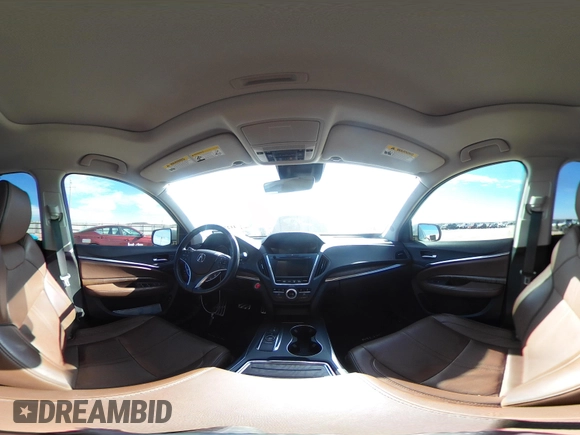 2017 Acura MDX Sport Hybrid w/Advance Pkg with VIN 5FRYD7H72HB001549, listed as a IAAI auction lot 41279343 with 80,135 mi miles. Bid and sale history available at carsss.com. Image 19.