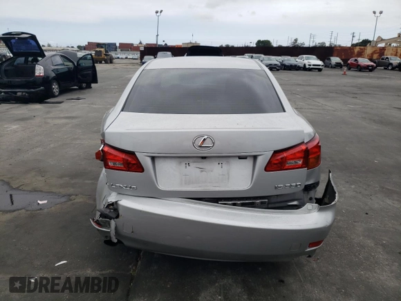 2006 Lexus IS 350 z VIN JTHBE262665011450, wystawiony jako Copart lot #55857015 z przebiegiem 141 735 mil mil oraz Szkoda całkowita • Salvage title. Historia ofert i sprzedaży dostępna na DreamBid. Obrazek 6.