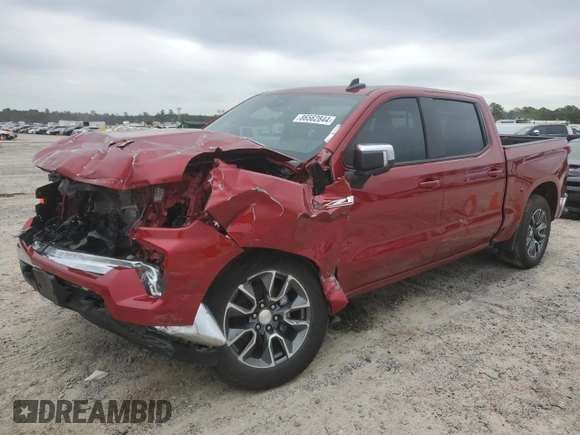 2023 Chevrolet Silverado 1500 LT with VIN 1GCUDDE85PZ194686, listed as a Copart auction lot 86562844 with 0 mi miles and Salvage Title. Bid and sale history available at carsss.com. Image 1.
