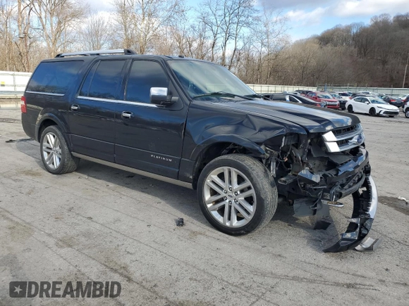 2017 Ford Expedition EL Platinum with VIN 1FMJK1MT8HEA38742, listed as a Copart auction lot 82346604 with 132,411 mi miles and Salvage Title. Bid and sale history available at carsss.com. Image 4.