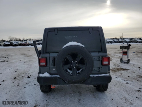 2020 Jeep Wrangler Unlimited Sport Altitude with VIN 1C4HJXDN6LW260578, listed as a Copart auction lot 45596855 with 0 mi miles and Salvage Title. Bid and sale history available at carsss.com. Image 6.