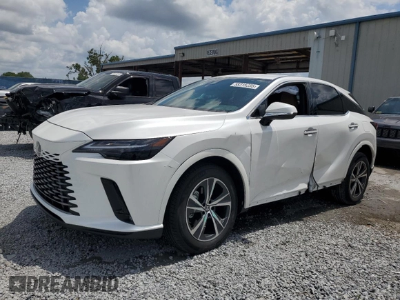 2025 Lexus RX 350 with VIN 2T2BAMBA3SC054318, listed as a Copart auction lot 58315235 with 5,452 mi miles and Salvage title. Bid and sale history available at DreamBid. Image 1.