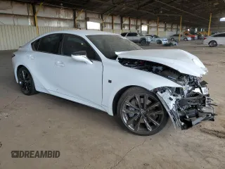 2024 Lexus IS 300 with VIN JTHBA1D23R5132336, listed as a Copart auction lot 89137755 with 7,435 mi miles and Salvage title. Bid and sale history available at DreamBid. Image 4.
