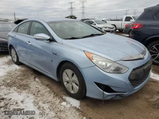 2013 Hyundai Sonata Hybrid with VIN KMHEC4A4XDA072454, listed as a Copart auction lot 89100565 with 160,957 mi miles and Salvage Title. Bid and sale history available at carsss.com. Image 4.