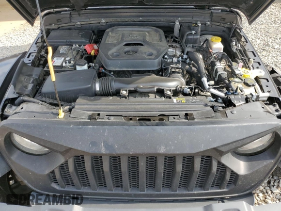 2019 Jeep Wrangler Unlimited Rubicon with VIN 1C4HJXFN2KW525606, listed as a Copart auction lot 62674225 with 55,128 mi miles and Salvage title. Bid and sale history available at DreamBid. Image 12.
