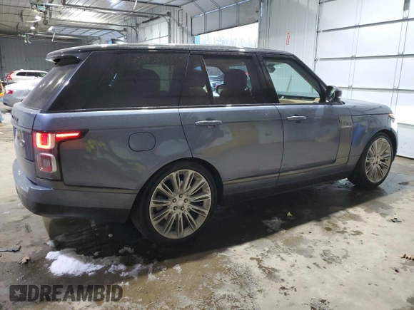 2018 Land Rover Range Rover Autobiography with VIN SALGV2RE2JA503320, listed as a Copart auction lot 41910035 with 75,153 mi miles and Salvage title. Bid and sale history available at DreamBid. Image 3.