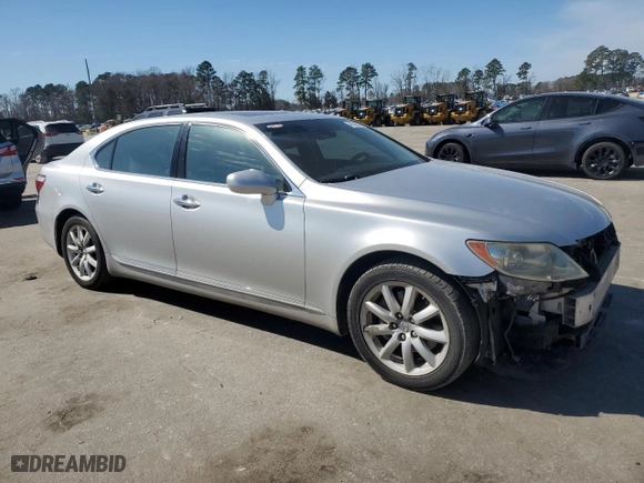 2008 Lexus LS 460 LWB with VIN JTHGL46F185026449, listed as a Copart auction lot 46599655 with 179,392 mi miles and Salvage Title. Bid and sale history available at carsss.com. Image 4.