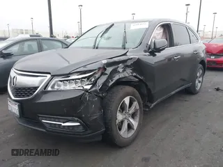 2014 Acura MDX with VIN 5FRYD3H27EB009798, listed as a IAAI auction lot 41884852 with 124,318 mi miles. Bid and sale history available at carsss.com. Image 2.