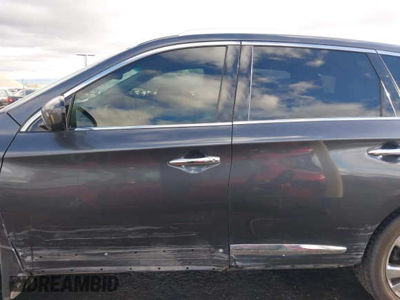 2013 Infiniti JX35 with VIN 5N1AL0MM6DC342383, listed as a IAAI auction lot 40825950 with 105,979 mi miles and . Bid and sale history available at DreamBid. Image 14.
