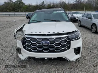 2025 Ford Explorer Platinum with VIN 1FMWK8HC5SGA65983, listed as a Copart auction lot 49856645 with 3,870 mi miles and Salvage title. Bid and sale history available at DreamBid. Image 5.