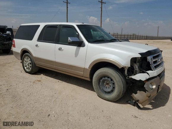 2014 Ford Expedition EL XLT with VIN 1FMJK1H52EEF26561, listed as a Copart auction lot 50647115 with 186,131 mi miles and Salvage Title. Bid and sale history available at carsss.com. Image 4.