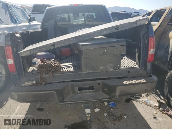 2005 Ford F-150 XLT with VIN 1FTPW14525KE57297, listed as a Copart auction lot 58652035 with Not provided miles and Salvage title. Bid and sale history available at DreamBid. Image 6.