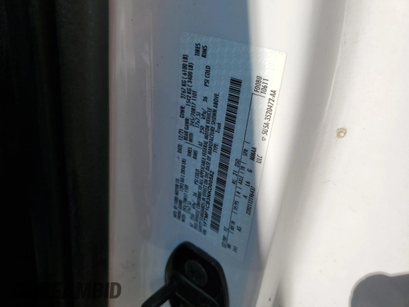 2022 Ford F-150 XL z VIN 1FTMF1CB3NKD00582, wystawiony jako Copart lot #53456805 z przebiegiem Nie podano mil oraz Nie do naprawy • Non repairable. Historia ofert i sprzedaży dostępna na DreamBid. Obrazek 12.