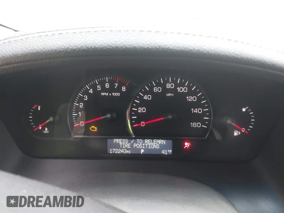 2007 Cadillac SRX with VIN 1GYEE63A870141367, listed as a IAAI auction lot 41585221 with 172,243 mi miles. Bid and sale history available at carsss.com. Image 7.
