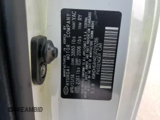 2014 Hyundai Elantra z VIN KMHDH6AH4EU029286, wystawiony jako Copart lot #49091825 z przebiegiem 54 017 mil mil oraz Szkoda całkowita • Salvage title. Historia ofert i sprzedaży dostępna na DreamBid. Obrazek 12.