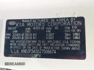 2018 Kia Soul + with VIN KNDJP3A50J7506674, listed as a IAAI auction lot 41717487 with 72,262 mi miles and . Bid and sale history available at DreamBid. Image 9.