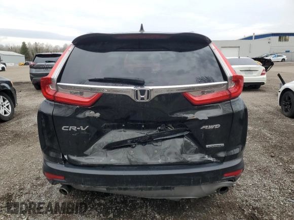 2017 Honda CR-V Touring with VIN 2HKRW2H9XHH113831, listed as a Copart auction lot 53442615 with 150,460 mi miles and Salvage Title. Bid and sale history available at DreamBid. Image 6.