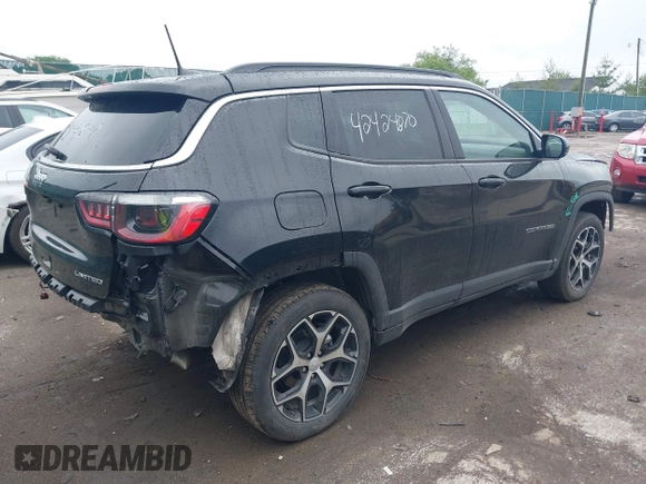 2024 Jeep Compass Limited with VIN 3C4NJDCN9RT151212, listed as a IAAI auction lot 42424870 with 19,032 mi miles and . Bid and sale history available at DreamBid. Image 4.