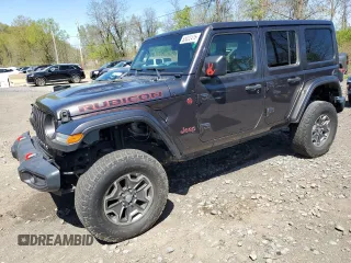 2020 Jeep Wrangler Unlimited Rubicon z VIN 1C4HJXFN3LW342670, wystawiony jako Copart lot #55022415 z przebiegiem 19 569 mil mil oraz Szkoda całkowita • Salvage title. Historia ofert i sprzedaży dostępna na DreamBid. Obrazek 1.