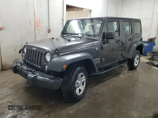 2016 Jeep Wrangler Unlimited Sport RHD with VIN 1C4BJWKG3GL318478, listed as a Copart auction lot 81995394 with 108,944 mi miles and Salvage title. Bid and sale history available at DreamBid. Image 1.