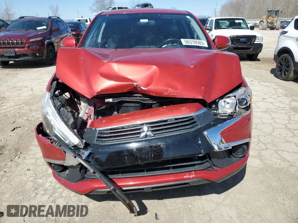2016 Mitsubishi Outlander Sport 2.4 ES with VIN JA4AR3AW7GZ058332, listed as a Copart auction lot 50318565 with 80,396 mi miles and Salvage Title. Bid and sale history available at carsss.com. Image 5.