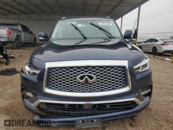 2024 Infiniti QX80 LUXE with VIN JN8AZ2AE0R9329875, listed as a Copart auction lot 46489615 with 28,834 mi miles and Non Repairable. Bid and sale history available at carsss.com. Image 5.