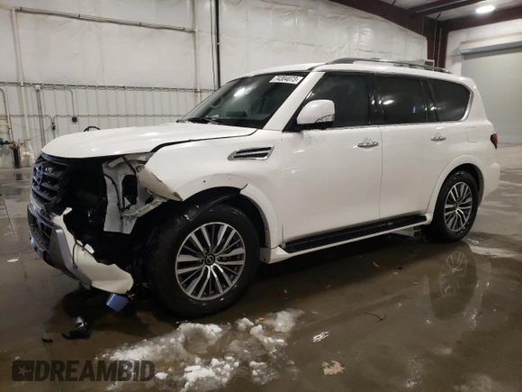 2023 Nissan Armada SL with VIN JN8AY2BB2P9831582, listed as a Copart auction lot 74304073 with 3,044 mi miles. Bid and sale history available at carsss.com. Image 1.