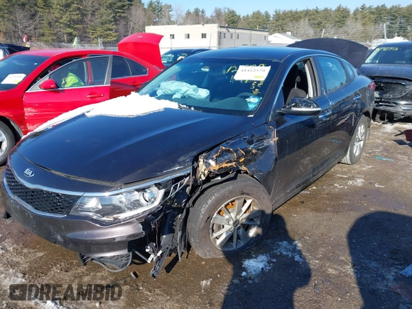 2018 Kia Optima LX with VIN KNAGT4L30J5235891, listed as a IAAI auction lot 41412579 with 44,362 mi miles. Bid and sale history available at carsss.com. Image 17.