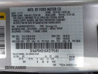 2016 Ford Fusion SE with VIN 3FA6P0HD5GR279541, listed as a IAAI auction lot 41849560 with 70,639 mi miles. Bid and sale history available at carsss.com. Image 9.