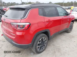 2019 Jeep Compass Trailhawk with VIN 3C4NJDDB1KT780585, listed as a IAAI auction lot 41282706 with 78,252 mi miles and . Bid and sale history available at carsss.com. Image 4.