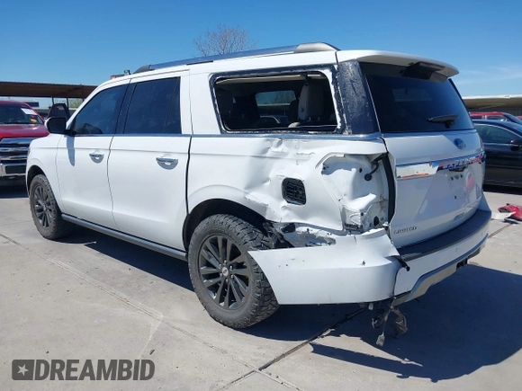 2020 Ford Expedition Max Limited with VIN 1FMJK1KT5LEA99669, listed as a IAAI auction lot 41858934 with 101,805 mi miles and . Bid and sale history available at DreamBid. Image 3.