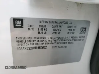 2017 Cadillac CTS Luxury AWD z VIN 1G6AX5SX8H0159662, wystawiony jako Copart lot #47573825 z przebiegiem 51 264 mil mil oraz Szkoda całkowita • Salvage title. Historia ofert i sprzedaży dostępna na DreamBid. Obrazek 12.