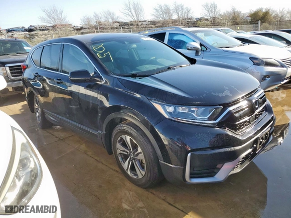 2021 Honda CR-V LX with VIN 5J6RW1H25ML007428, listed as a Copart auction lot 46152795 with 46,683 mi miles and Salvage Title. Bid and sale history available at carsss.com. Image 4.