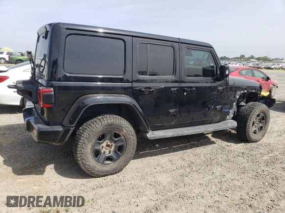 2022 Jeep Wrangler Unlimited Sahara with VIN 1C4JJXP60NW172991, listed as a Copart auction lot 54272305 with 54,361 mi miles and Salvage title. Bid and sale history available at DreamBid. Image 3.