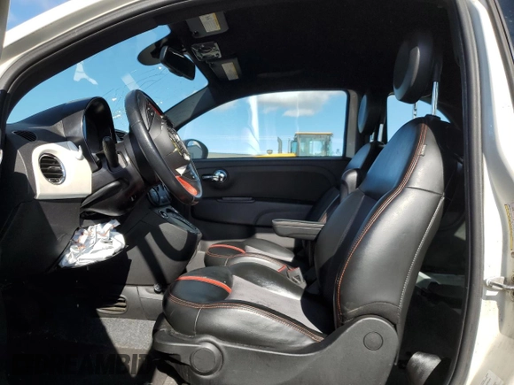 2014 FIAT 500e with VIN 3C3CFFGE9ET172865, listed as a Copart auction lot 76743054 with 87,791 mi miles and Salvage Title. Bid and sale history available at carsss.com. Image 7.