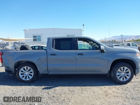 2024 Chevrolet Silverado 1500 Custom with VIN 1GCPABEK9RZ232509, listed as a IAAI auction lot 40923116 with 12,719 mi miles and . Bid and sale history available at DreamBid. Image 12.
