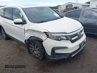 2019 Honda Pilot EX-L z VIN 5FNYF5H53KB025428, wystawiony jako IAAI lot #42232477 z przebiegiem 115 221 mil mil oraz . Historia ofert i sprzedaży dostępna na DreamBid. Obrazek 1.