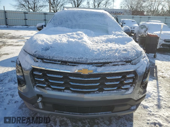 2025 Chevrolet Equinox FWD LT with VIN 3GNAXHEG4SL103195, listed as a Copart auction lot 45025225 with 1,042 mi miles and Salvage Title. Bid and sale history available at carsss.com. Image 5.