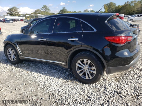 2017 Infiniti QX70 with VIN JN8CS1MU0HM141606, listed as a Copart auction lot 72598933 with 132,835 mi miles. Bid and sale history available at carsss.com. Image 2.